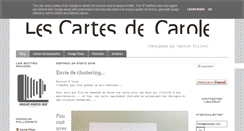 Desktop Screenshot of lescartesdecarole.fr